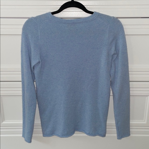J. Crew Crewneck Cashmere Sweater in Soft Blue - Picture 2 of 7